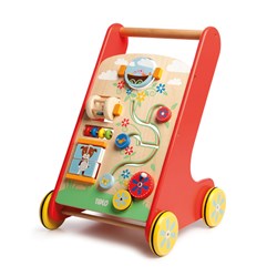Tidlo - Houten Activiteiten Loopwagen voor peuters en baby's