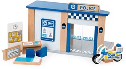 Tidlo Poste de police jouet en bois avec accessoires - thème police