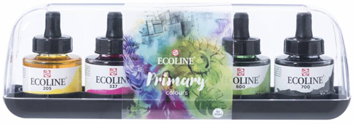 Royal Talens Ecoline aquarelle liquide set primaire 5x30 ml pour enfants et adultes