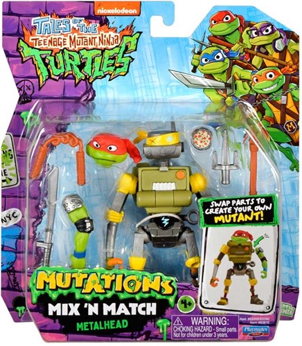 Playmates actiefiguur TMNT Metalhead - mix & match mutant speelgoed