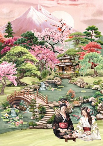 Magnolia puzzel theetuin 1000 stukjes - legpuzzel voor volwassenen