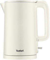 Tefal waterkoker 1,5L dubbelwandig veilig wit - Thermo Protect