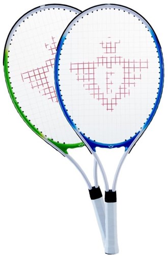 Angel Sports tennisracket blauw 23 inch met 2 tennisballen-3
