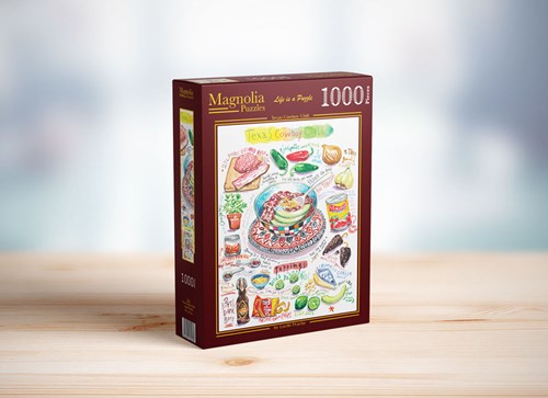Magnolia legpuzzel Texas Cowboy Chili - 1000 stukjes puzzelplezier-2