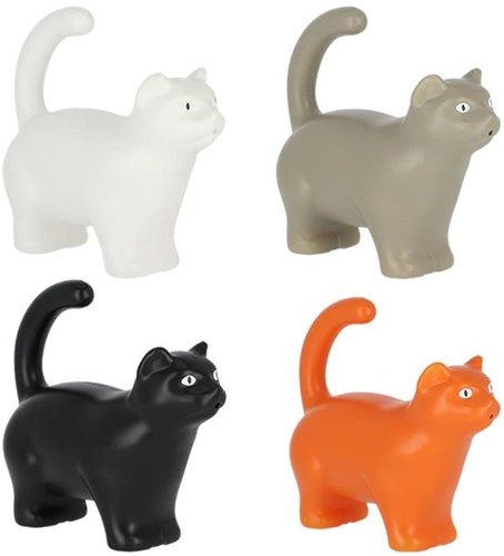 Esschert Design gieter kat S kleurrijk kunststof tuinaccessoire
