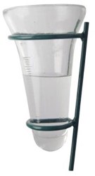 Esschert Design glas regenmeter tuinaccessoire TH14 wit