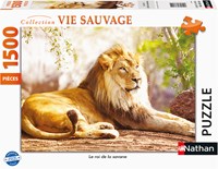 Nathan legpuzzel The King of the Savannah - 1500 stukjes puzzel volwassenen-2