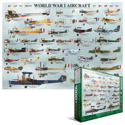 Eurographics puzzel World War I Aircraft - 1000 stukjes-2