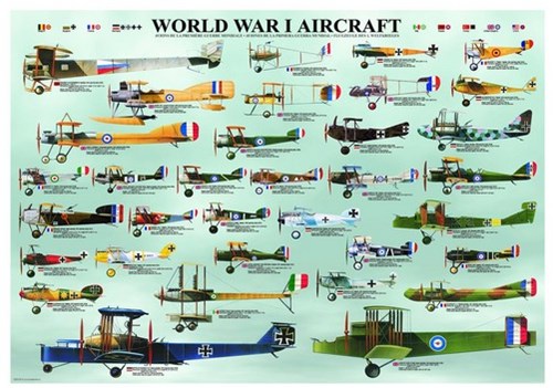 Eurographics puzzel World War I Aircraft - 1000 stukjes