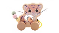 Jouéco jouet animal roulant labyrinthe de perles en bois FSC multicolore-2