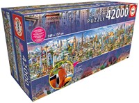 Educa puzzel World Landscapes panorama 42000 stukjes karton-2