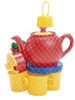 Dantoy service à thé jouet 17 pièces plastique coloré durable-2