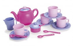 Dantoy service à thé pastel jouet pour enfants 17 pièces plastique