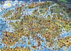 Gibsons legpuzzel Europa 1000 stukjes puzzel karton volwassenen