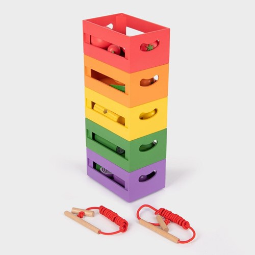 TickiT houten sorteerkratten fruit en groenten educatief speelgoed-2