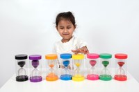 TickiT zandloper educatief speelgoed paars 15 minuten timer-2