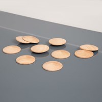 TickiT houten schijven speelgoed - set van 10 open einde-2