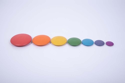 Tickit RAINBOW WOODEN BUTTONS