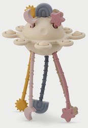 TickiT sensorisch speelgoed SiliSoft Zip Pull Toy Earth multicolor