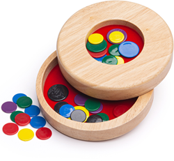 BigJigs houten vlooienspel Tiddly Winks klassiek kinderspel