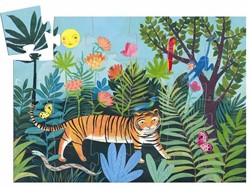 Djeco silhouetpuzzels The tiger's walk - 24stukjes