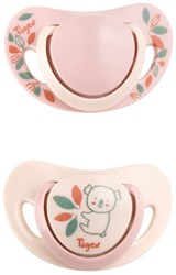 Tigex sucettes silicone Smart Planet 2 pièces 6-18 mois rose