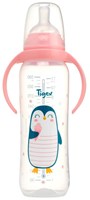 Tigex biberon avec poignées 330ml Air Control Pingouin Rose sans BPA-2