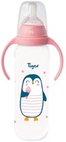 Tigex biberon avec poignées 330ml Air Control Pingouin Rose sans BPA