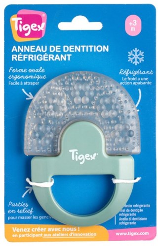 Tigex jouet de dentition - Care hochet rafraîchissant pour bébés et tout-petits-2