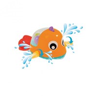 Tigex jouet de bain poisson nageur coloré pour le bain