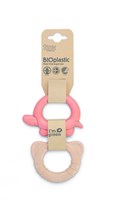 Dantoy anneaux de dentition jouet bébé BIOplastic corail 2 pièces