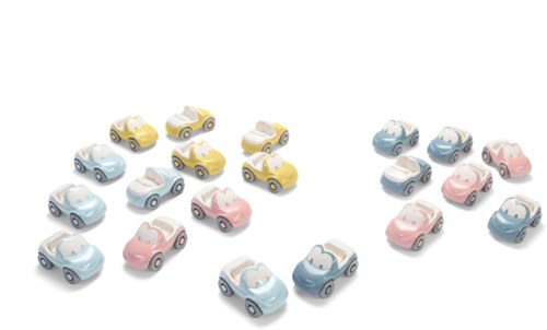 Dantoy bioplastic speelgoed auto's set - duurzame fun cars 20 stuks