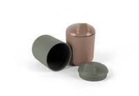 Dantoy drinkbekers baby BIOplastic mokka olijfgroen 4-delig set