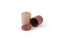 Dantoy gobelets bébé vaisselle sable rouge 4 pièces biobasé