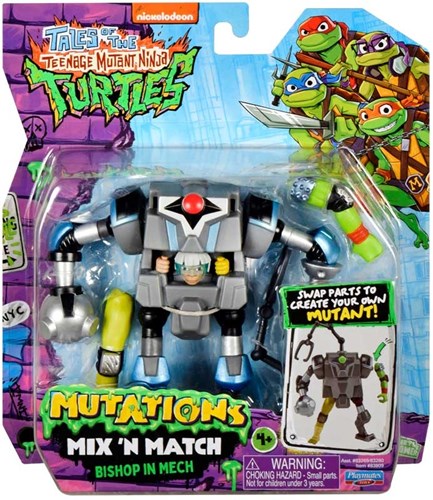 TMNT MIX N MATCH MUTANT BASIC FIG-BISHOP IN MECH