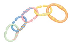 Tolo Baby Liens en Caoutchouc Couleur Pastel - Jouet Éducatif 5 pièces