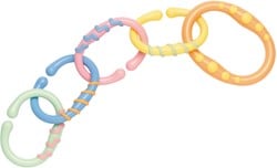 Tolo Baby Rubberen Schakels Pastelkleur - 5 stuks