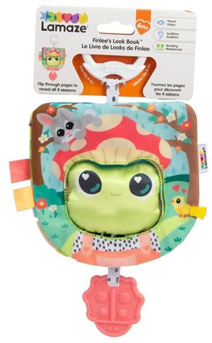 Lamaze interactief babyboek Finlee de Kikker met sensorische activiteiten