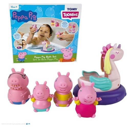 Toomies Peppa Pig badspeelgoed set - kleurrijke badfiguren voor kinderen