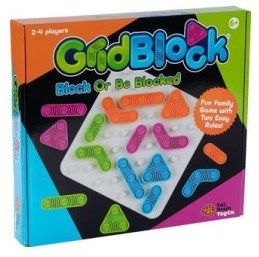 Tomy gezelschapsspel GRIDBLOCK strategisch bordspel voor kinderen