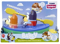 Spectron jouet de bain Bluey canoë avec corde à tirer et gobelet Bingo