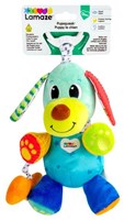 Lamaze peluche chien jouet bébé avec son et clip - vert