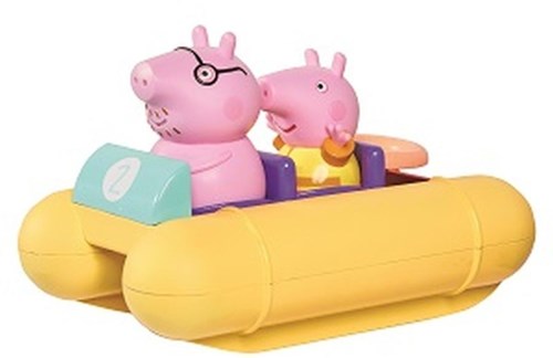 Toomies Peppa Pig badspeelgoed waterfiets met Papa Pig en reddingsboei