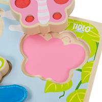 Tidlo puzzle en bois - jouet éducatif insectes pour enfants-3