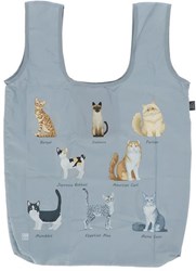 Esschert Design boodschappentas kattenrassen - opvouwbare tas waterafstotend
