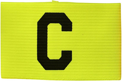 Precision brassard capitaine junior - fluo jaune - bande sportive