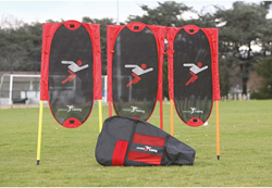 Precision mannequins d'entraînement football - set de 3 avec bâtons - 6ft