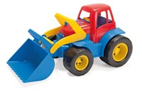 Dantoy tracteur jouet avec pelle et roues en plastique - écologique