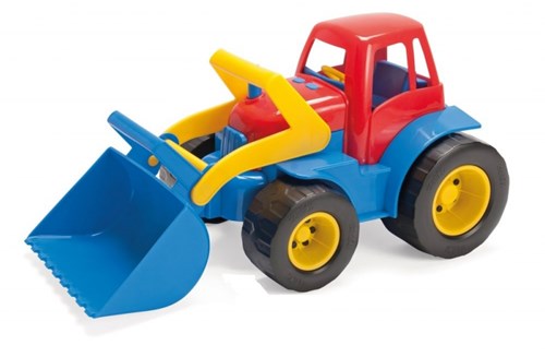 Dantoy tracteur jouet avec pelle et roues en plastique - écologique