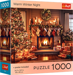 Trefl puzzle 1000 pièces Noël A Warm Winter Night puzzle